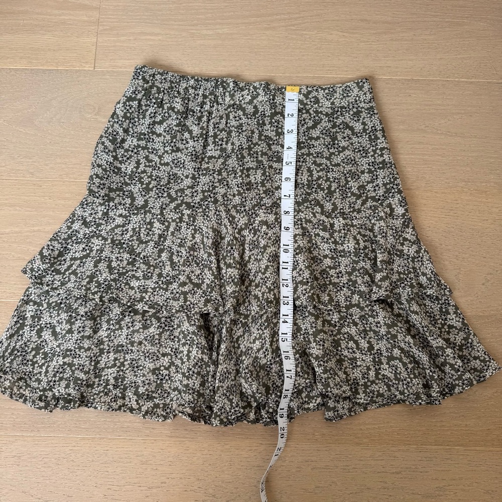Part Two Copenhagen Floral Skirt in green - Picture 5 of 8